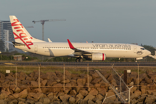 Virgin Australia Boeing 737-800 VH-VUI at Sydney Kingsford Smith International Airport (YSSY/SYD) Virgin Australia Boeing 737-800 VH-VUI at Sydney Kingsford Smith International Airport (YSSY/SYD)