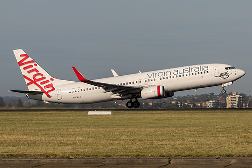 Virgin Australia Boeing 737-800 VH-VUJ at Sydney Kingsford Smith International Airport (YSSY/SYD) Virgin Australia Boeing 737-800 VH-VUJ at Sydney Kingsford Smith International Airport (YSSY/SYD)