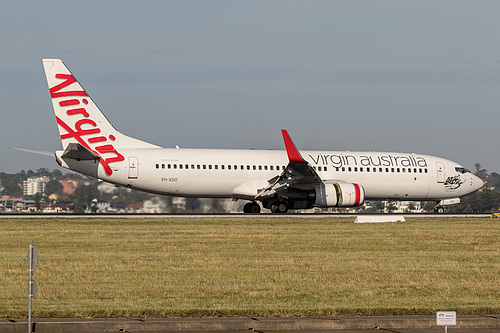 Virgin Australia Boeing 737-800 VH-VUO at Sydney Kingsford Smith International Airport (YSSY/SYD) Virgin Australia Boeing 737-800 VH-VUO at Sydney Kingsford Smith International Airport (YSSY/SYD)