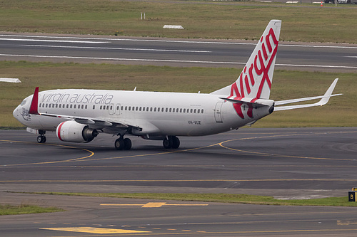 Virgin Australia Boeing 737-800 VH-VUZ at Sydney Kingsford Smith International Airport (YSSY/SYD) Virgin Australia Boeing 737-800 VH-VUZ at Sydney Kingsford Smith International Airport (YSSY/SYD)