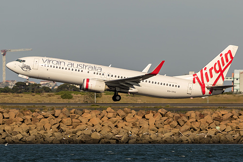 Virgin Australia Boeing 737-800 VH-YFH at Sydney Kingsford Smith International Airport (YSSY/SYD) Virgin Australia Boeing 737-800 VH-YFH at Sydney Kingsford Smith International Airport (YSSY/SYD)