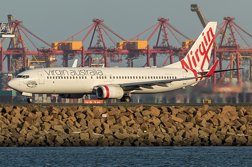 Virgin Australia Boeing 737-800 VH-YFJ at Sydney Kingsford Smith International Airport (YSSY/SYD) Virgin Australia Boeing 737-800 VH-YFJ at Sydney Kingsford Smith International Airport (YSSY/SYD)