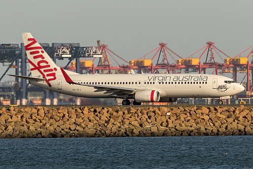 Virgin Australia Boeing 737-800 VH-YFJ at Sydney Kingsford Smith International Airport (YSSY/SYD) Virgin Australia Boeing 737-800 VH-YFJ at Sydney Kingsford Smith International Airport (YSSY/SYD)