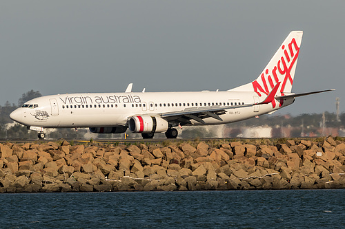 Virgin Australia Boeing 737-800 VH-YFJ at Sydney Kingsford Smith International Airport (YSSY/SYD) Virgin Australia Boeing 737-800 VH-YFJ at Sydney Kingsford Smith International Airport (YSSY/SYD)