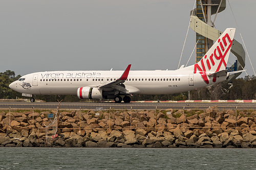 Virgin Australia Boeing 737-800 VH-YFK at Sydney Kingsford Smith International Airport (YSSY/SYD) Virgin Australia Boeing 737-800 VH-YFK at Sydney Kingsford Smith International Airport (YSSY/SYD)