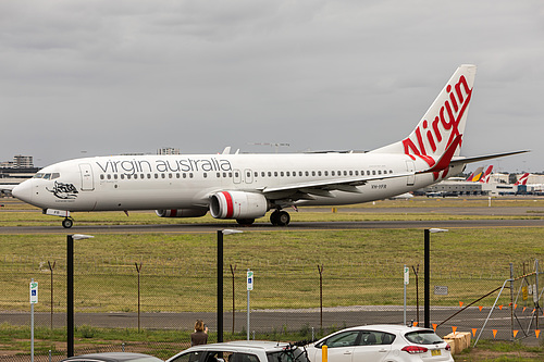 Virgin Australia Boeing 737-800 VH-YFR at Sydney Kingsford Smith International Airport (YSSY/SYD) Virgin Australia Boeing 737-800 VH-YFR at Sydney Kingsford Smith International Airport (YSSY/SYD)