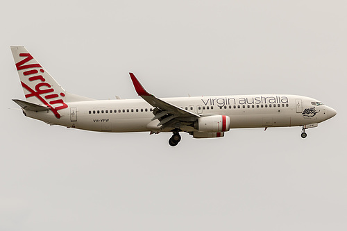 Virgin Australia Boeing 737-800 VH-YFW at Sydney Kingsford Smith International Airport (YSSY/SYD) Virgin Australia Boeing 737-800 VH-YFW at Sydney Kingsford Smith International Airport (YSSY/SYD)