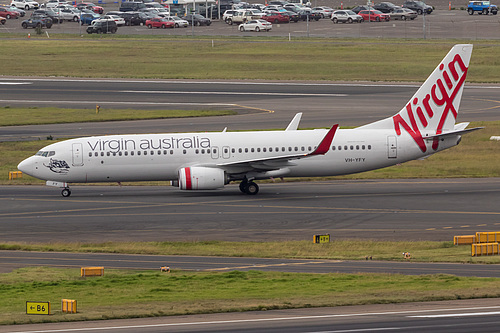 Virgin Australia Boeing 737-800 VH-YFY at Sydney Kingsford Smith International Airport (YSSY/SYD) Virgin Australia Boeing 737-800 VH-YFY at Sydney Kingsford Smith International Airport (YSSY/SYD)