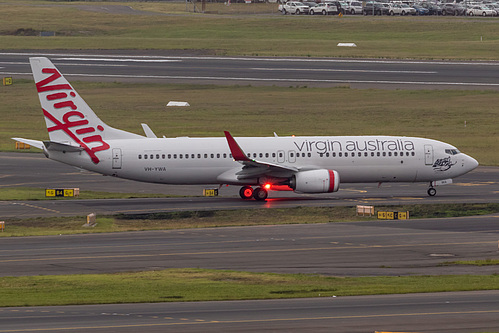 Virgin Australia Boeing 737-800 VH-YWA at Sydney Kingsford Smith International Airport (YSSY/SYD) Virgin Australia Boeing 737-800 VH-YWA at Sydney Kingsford Smith International Airport (YSSY/SYD)