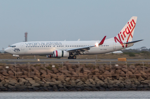 Virgin Australia Boeing 737-800 VH-YWD at Sydney Kingsford Smith International Airport (YSSY/SYD) Virgin Australia Boeing 737-800 VH-YWD at Sydney Kingsford Smith International Airport (YSSY/SYD)