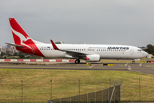 Qantas Boeing 737-800 ZK-ZQC at Sydney Kingsford Smith International Airport (YSSY/SYD)