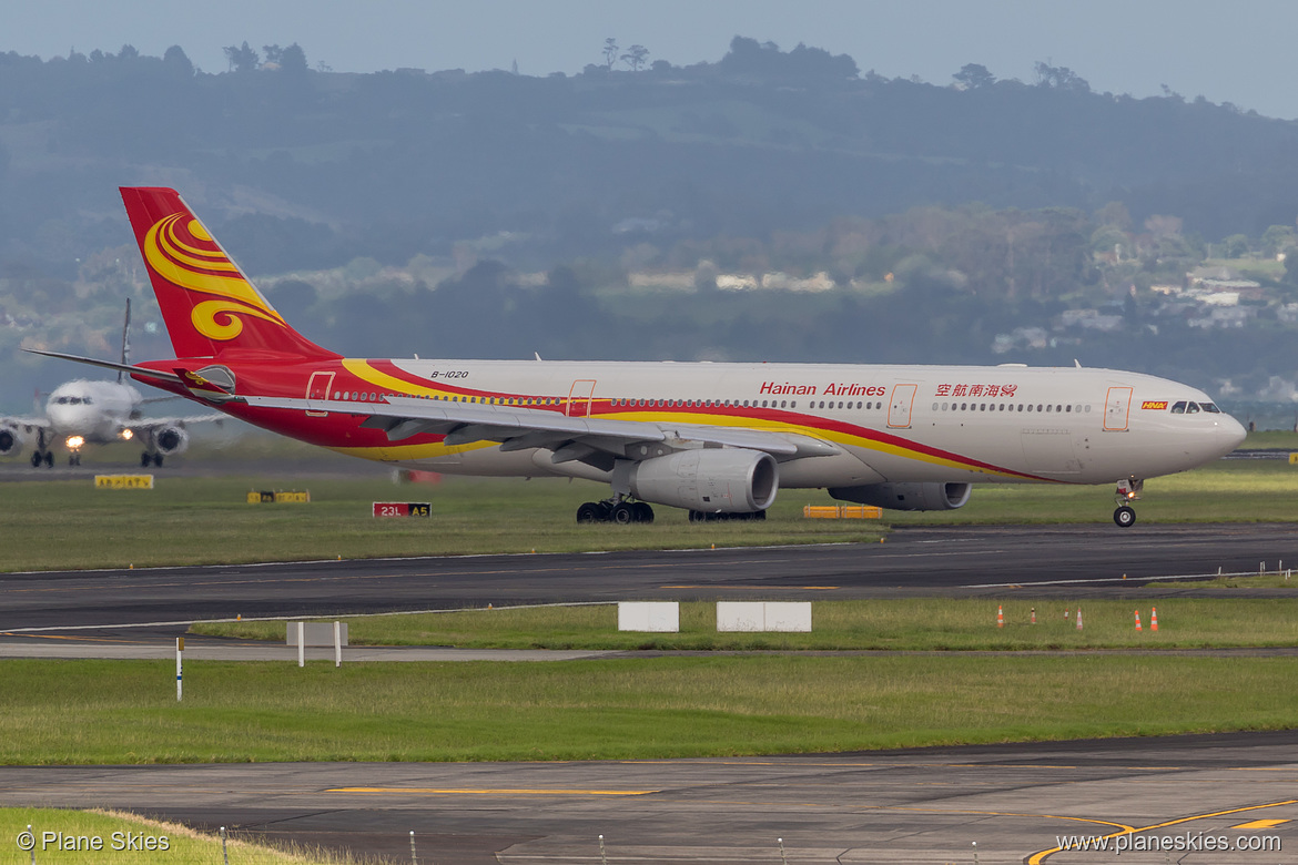 Hainan Airlines Airbus A330-300 B-1020 at Auckland International Airport (NZAA/AKL) Hainan Airlines Airbus A330-300 B-1020 at Auckland International Airport (NZAA/AKL)