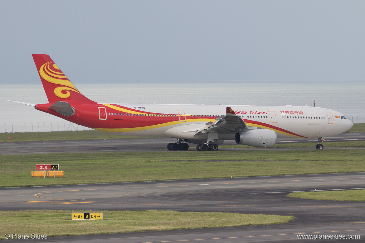 Hainan Airlines Airbus A330-300 B-1020 at Auckland International Airport (NZAA/AKL)