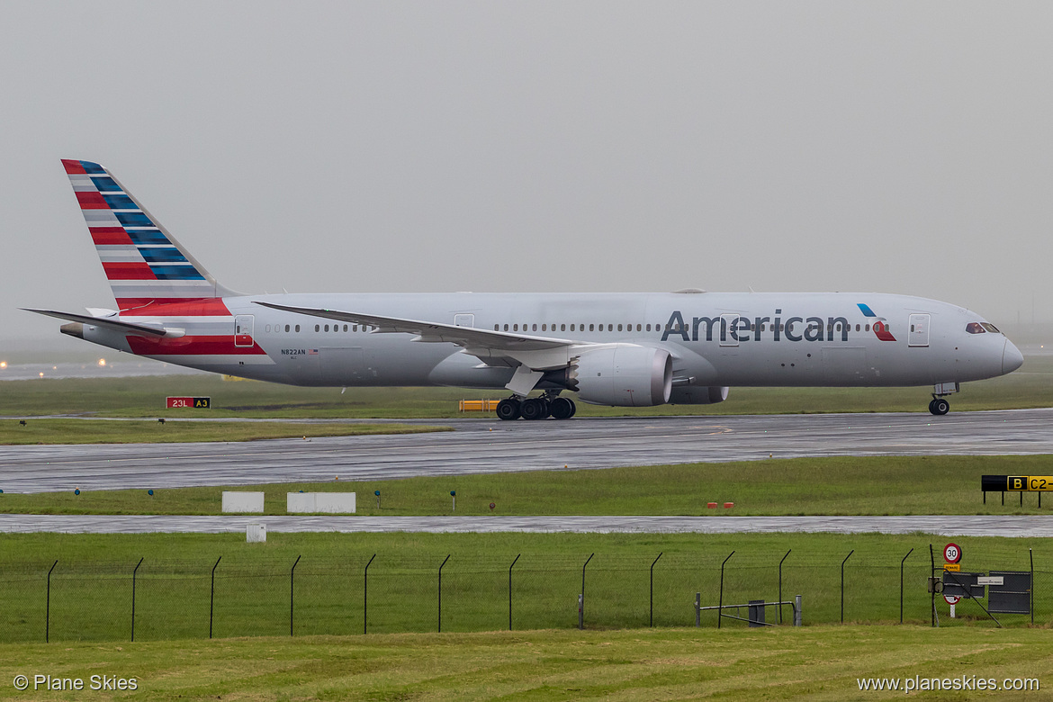 American Airlines Boeing 787-9 N822AN at Auckland International Airport (NZAA/AKL) American Airlines Boeing 787-9 N822AN at Auckland International Airport (NZAA/AKL)