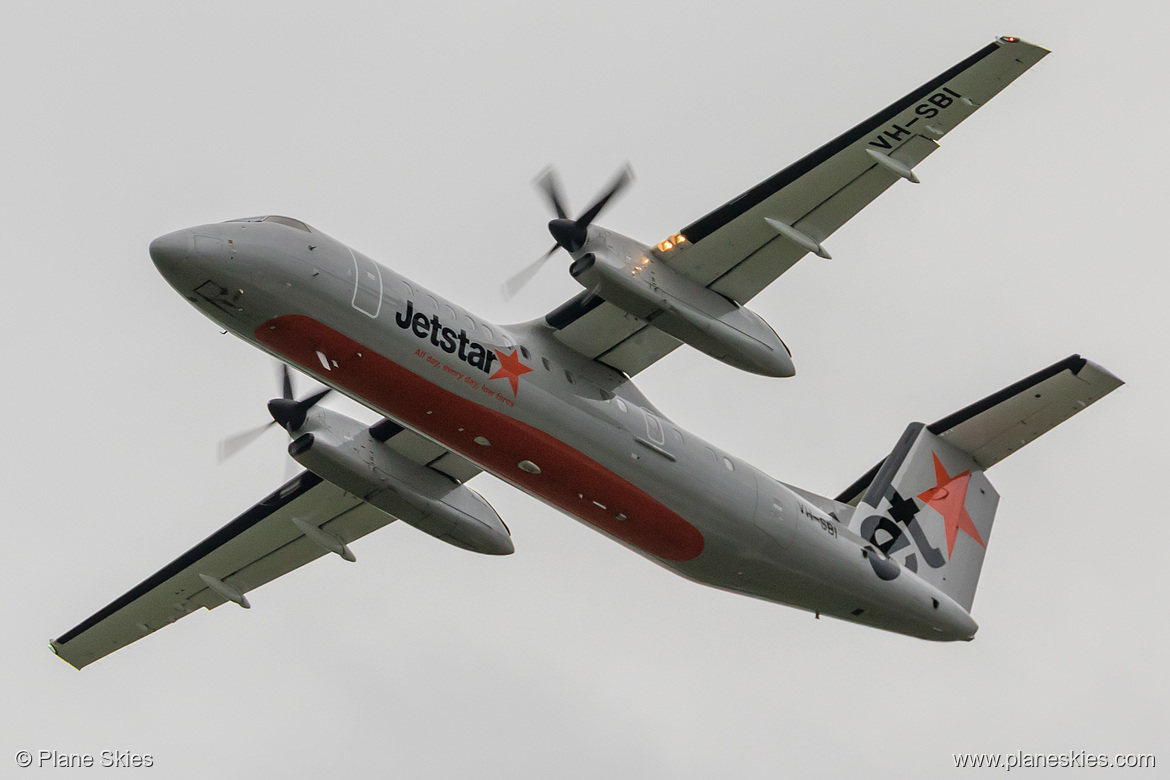 Jetstar Airways DHC Dash-8-300 VH-SBI at Auckland International Airport (NZAA/AKL) Jetstar Airways DHC Dash-8-300 VH-SBI at Auckland International Airport (NZAA/AKL)