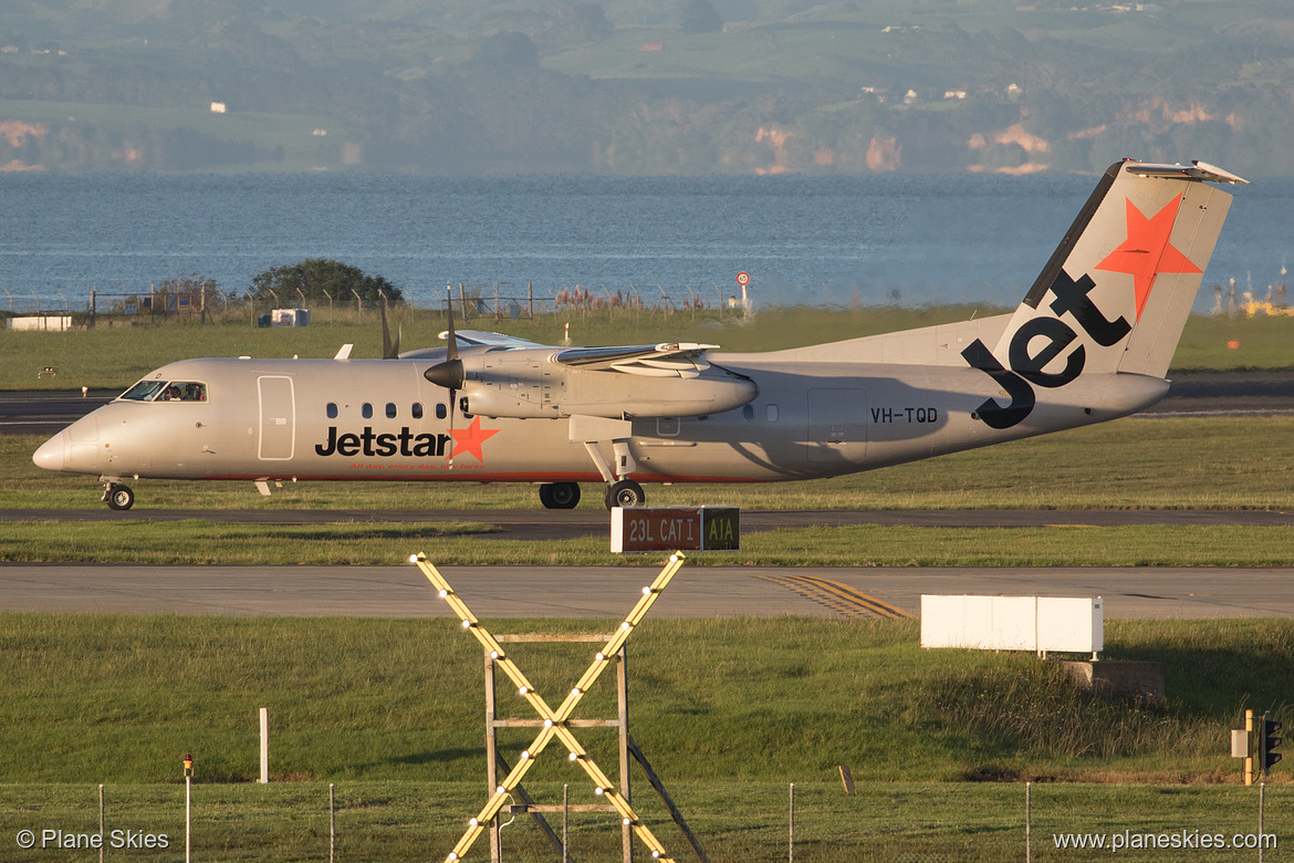 Jetstar Airways DHC Dash-8-300 VH-TQD at Auckland International Airport (NZAA/AKL) Jetstar Airways DHC Dash-8-300 VH-TQD at Auckland International Airport (NZAA/AKL)