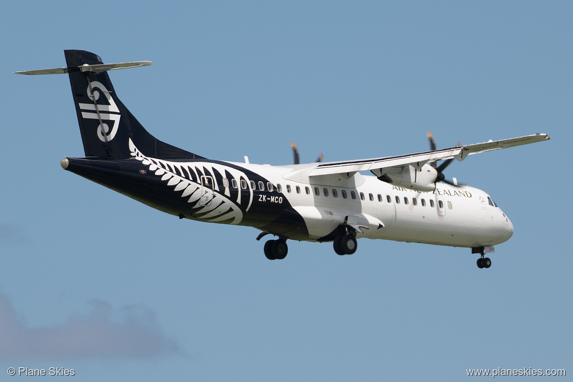 Mount Cook Airline ATR ATR 72-210 ZK-MCO at Auckland International Airport (NZAA/AKL) Mount Cook Airline ATR ATR 72-210 ZK-MCO at Auckland International Airport (NZAA/AKL)