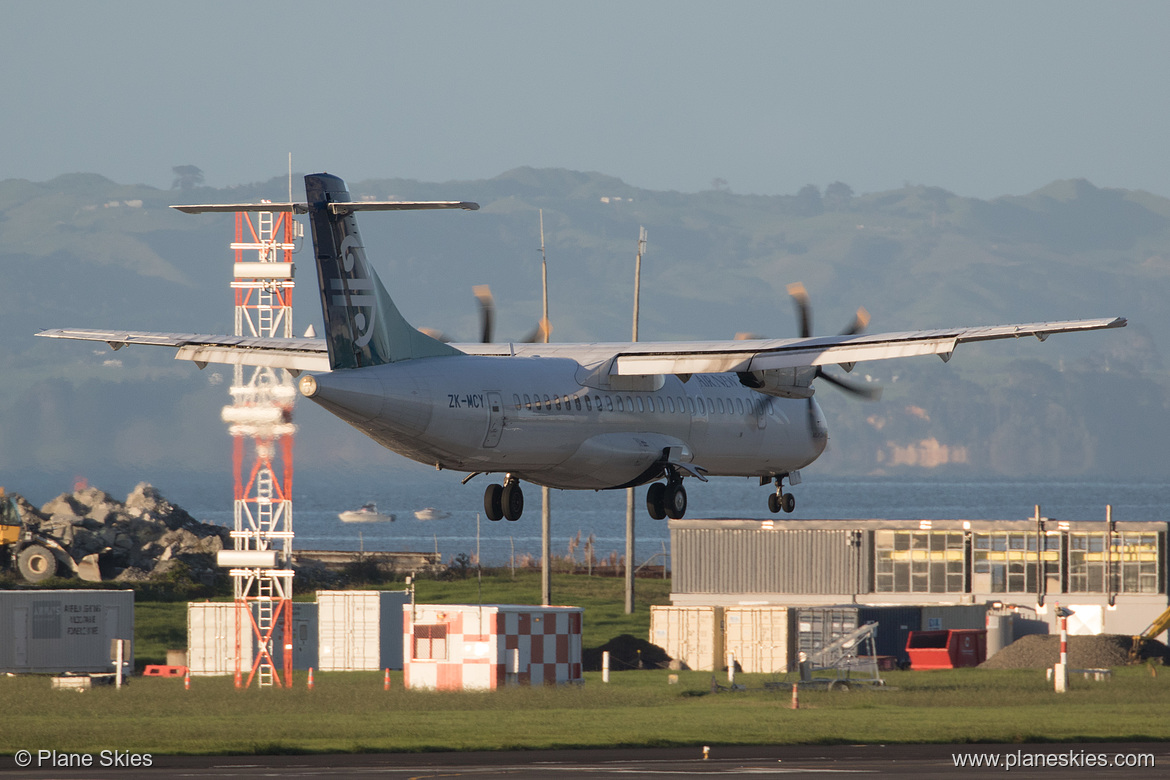 Mount Cook Airline ATR ATR 72-210 ZK-MCY at Auckland International Airport (NZAA/AKL) Mount Cook Airline ATR ATR 72-210 ZK-MCY at Auckland International Airport (NZAA/AKL)