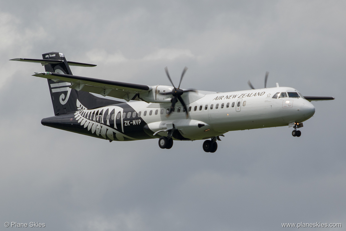 Mount Cook Airline ATR ATR 72-600 ZK-MVP at Auckland International Airport (NZAA/AKL) Mount Cook Airline ATR ATR 72-600 ZK-MVP at Auckland International Airport (NZAA/AKL)
