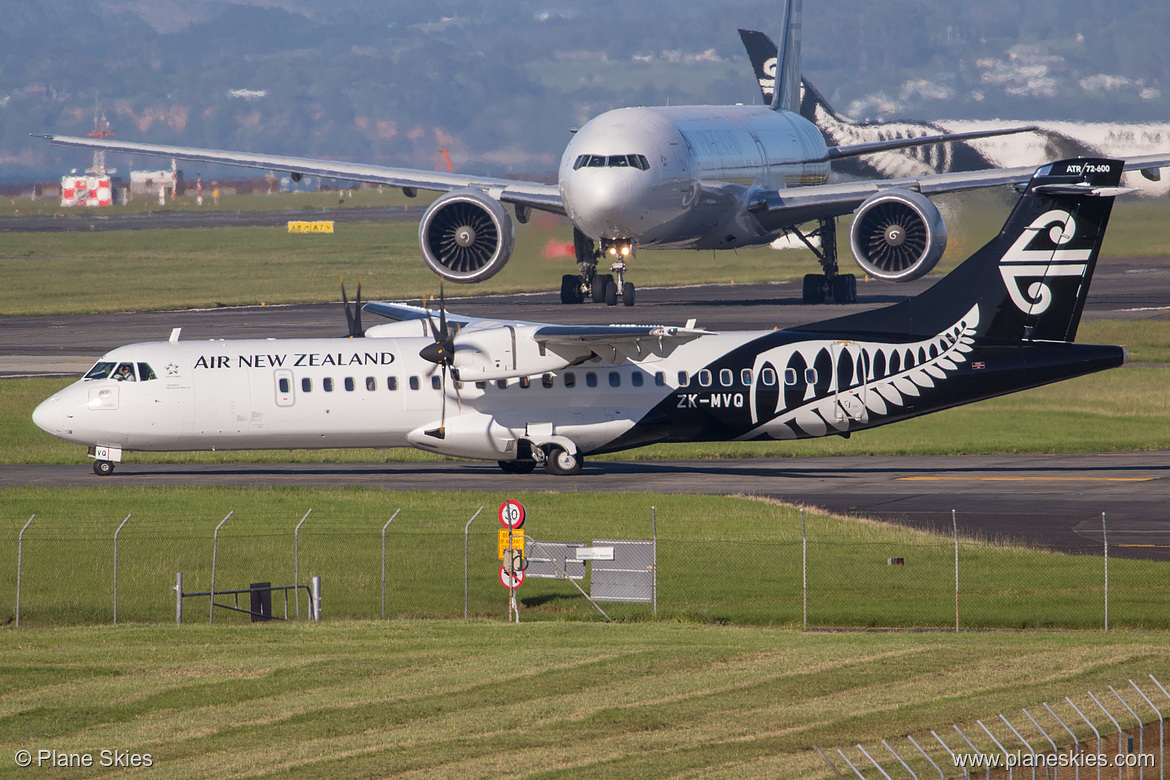Mount Cook Airline ATR ATR 72-600 ZK-MVQ at Auckland International Airport (NZAA/AKL) Mount Cook Airline ATR ATR 72-600 ZK-MVQ at Auckland International Airport (NZAA/AKL)