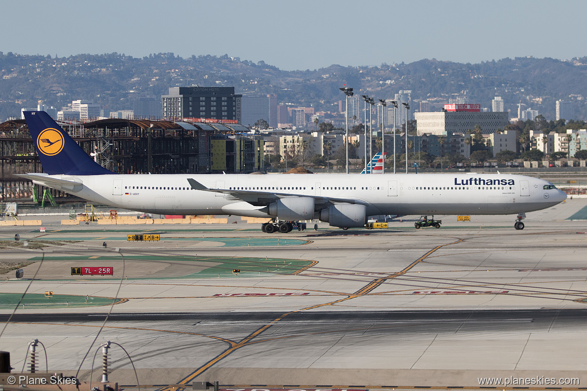 Lufthansa Airbus A340-600 D-AIHY at Los Angeles International Airport (KLAX/LAX) Lufthansa Airbus A340-600 D-AIHY at Los Angeles International Airport (KLAX/LAX)