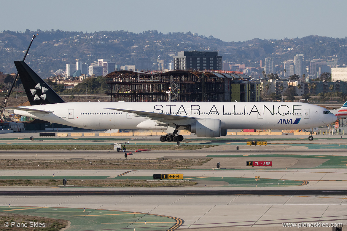 All Nippon Airways Boeing 777-300ER JA731A at Los Angeles International Airport (KLAX/LAX)