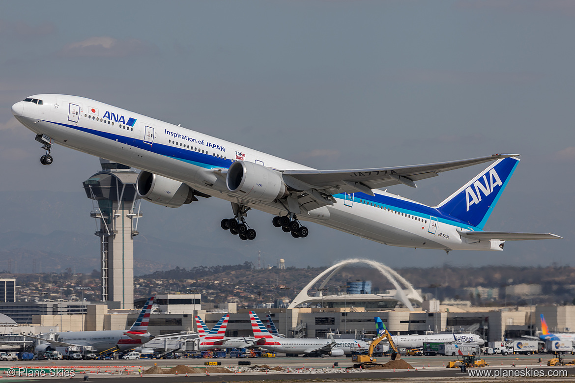 All Nippon Airways Boeing 777-300ER JA777A at Los Angeles International Airport (KLAX/LAX)