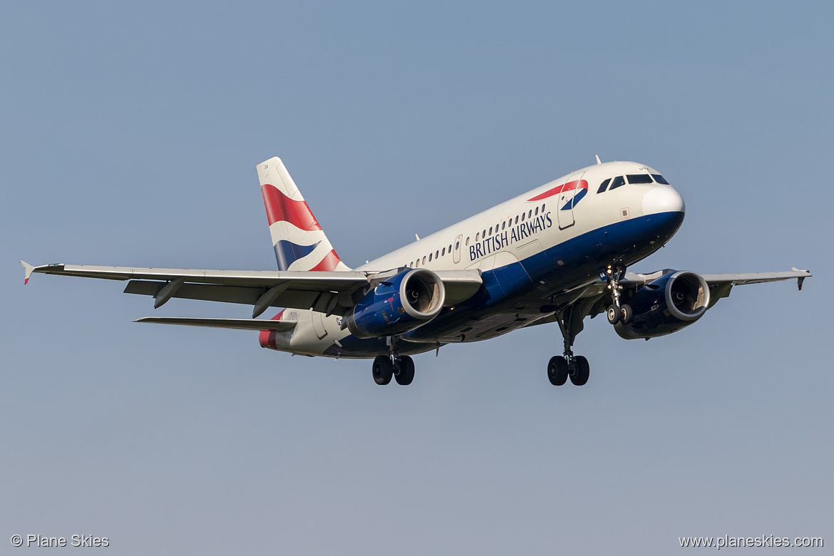British Airways Airbus A319-100 G-EUOA at London Heathrow Airport (EGLL/LHR) British Airways Airbus A319-100 G-EUOA at London Heathrow Airport (EGLL/LHR)