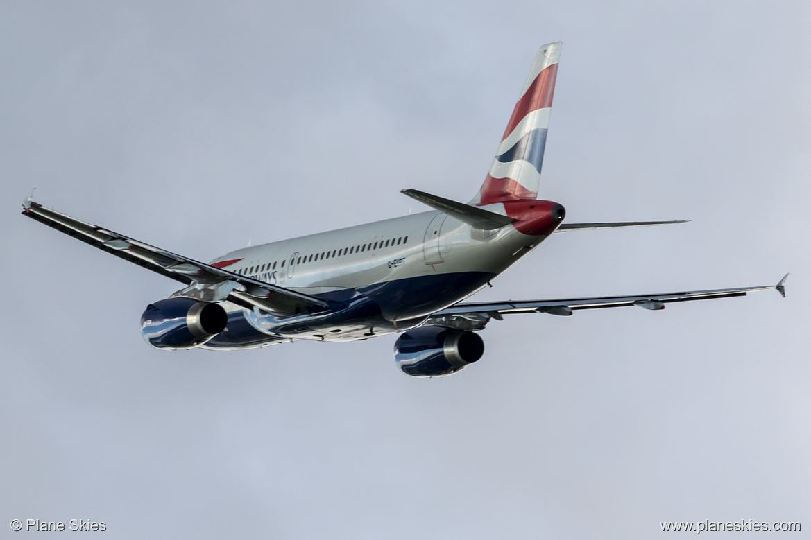 British Airways Airbus A319-100 G-EUPF at London Heathrow Airport (EGLL/LHR) British Airways Airbus A319-100 G-EUPF at London Heathrow Airport (EGLL/LHR)