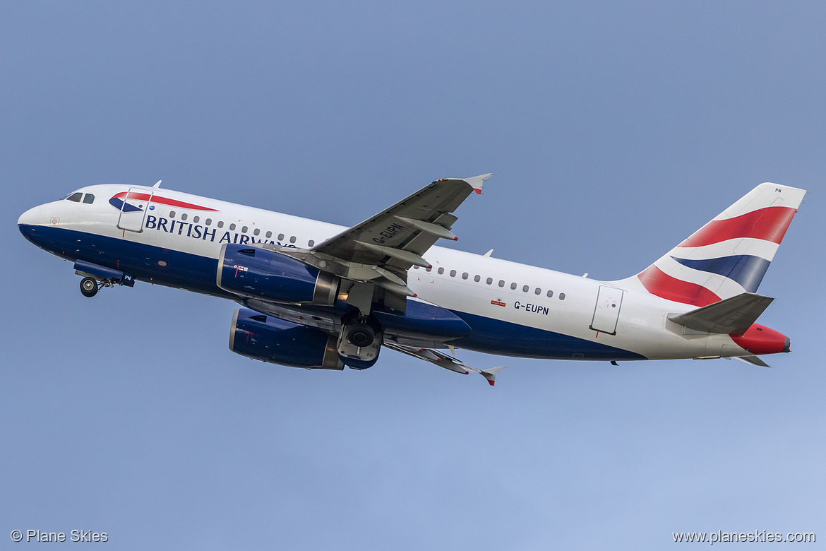 British Airways Airbus A319-100 G-EUPN at London Heathrow Airport (EGLL/LHR)