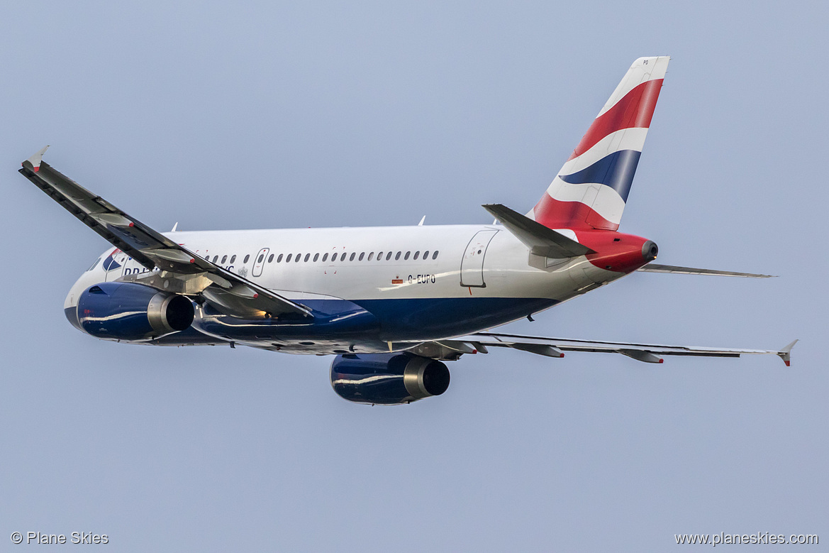 British Airways Airbus A319-100 G-EUPO at London Heathrow Airport (EGLL/LHR)