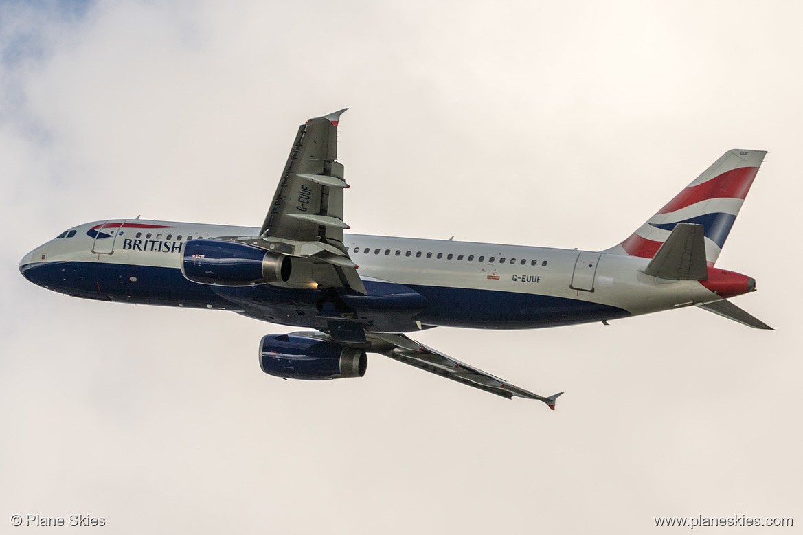 British Airways Airbus A320-200 G-EUUF at London Heathrow Airport (EGLL/LHR)