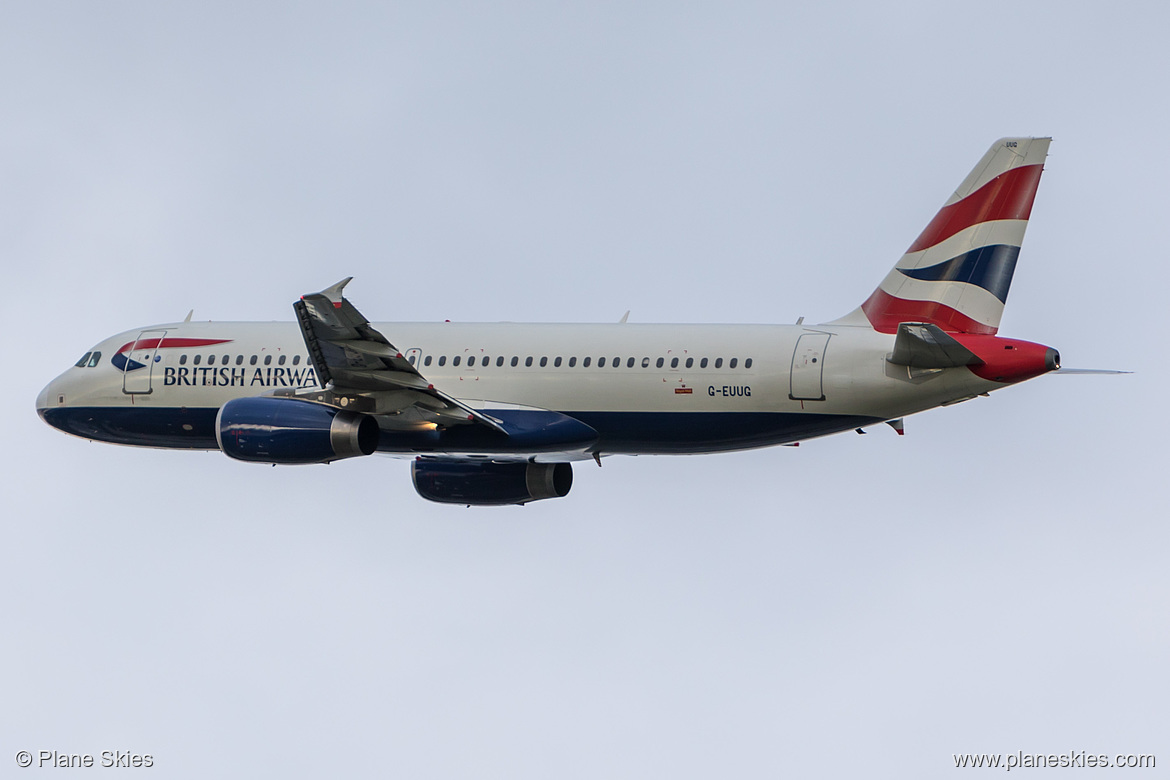 British Airways Airbus A320-200 G-EUUG at London Heathrow Airport (EGLL/LHR)