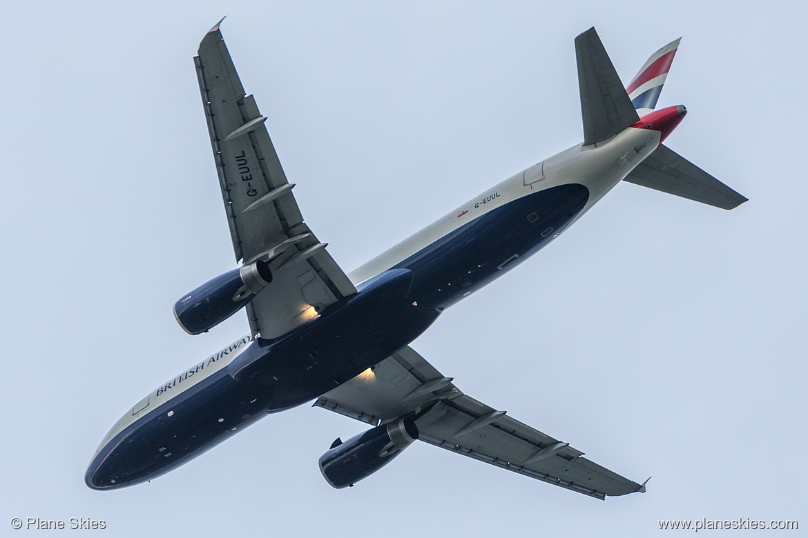 British Airways Airbus A320-200 G-EUUL at London Heathrow Airport (EGLL/LHR) British Airways Airbus A320-200 G-EUUL at London Heathrow Airport (EGLL/LHR)