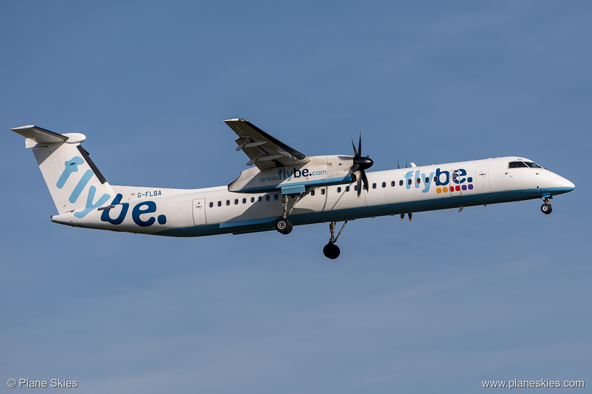 Flybe DHC Dash-8-400 G-FLBA at London Heathrow Airport (EGLL/LHR)