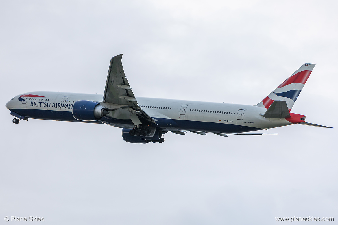 British Airways Boeing 777-300ER G-STBA at London Heathrow Airport (EGLL/LHR)