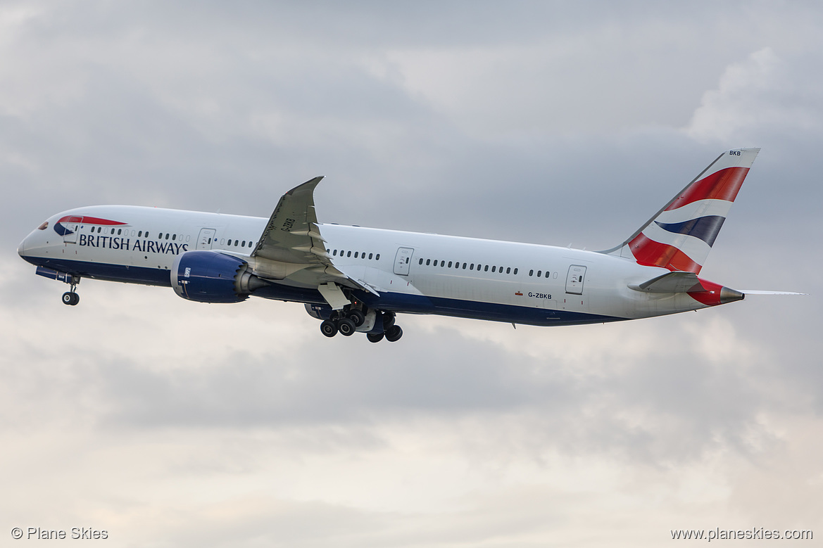 British Airways Boeing 787-9 G-ZBKB at London Heathrow Airport (EGLL/LHR) British Airways Boeing 787-9 G-ZBKB at London Heathrow Airport (EGLL/LHR)