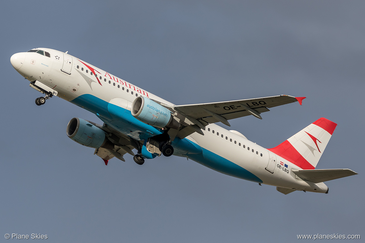 Austrian Airlines Airbus A320-200 OE-LBQ at London Heathrow Airport (EGLL/LHR)