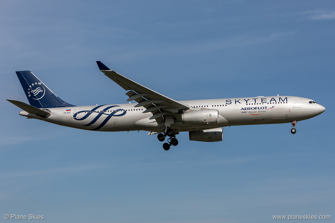 Aeroflot Airbus A330-300 VQ-BCQ at London Heathrow Airport (EGLL/LHR)