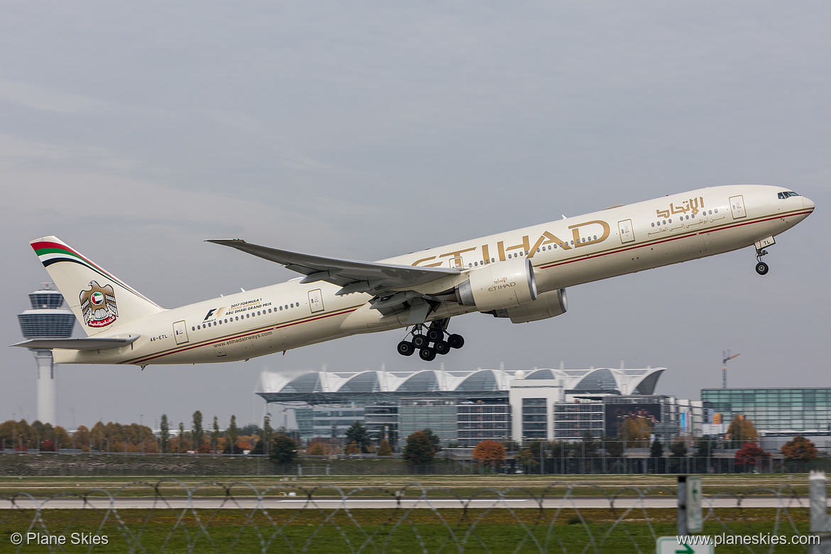 Etihad Airways Boeing 777-300ER A6-ETL at Munich International Airport (EDDM/MUC)