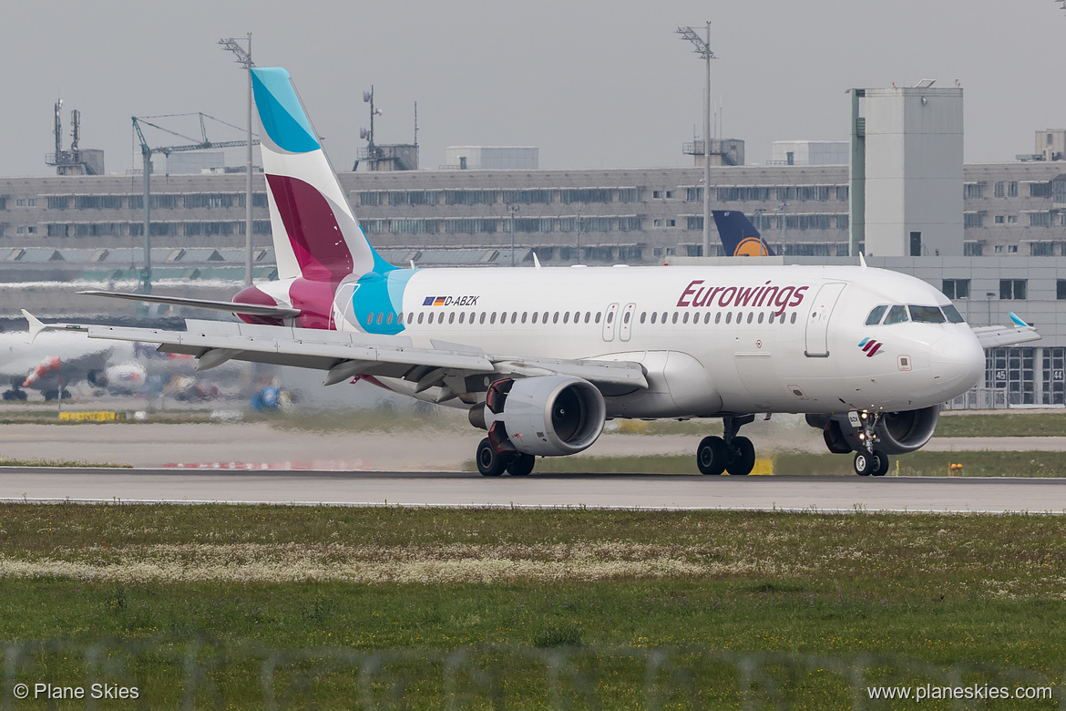 Eurowings Airbus A320-200 D-ABZK at Munich International Airport (EDDM/MUC)