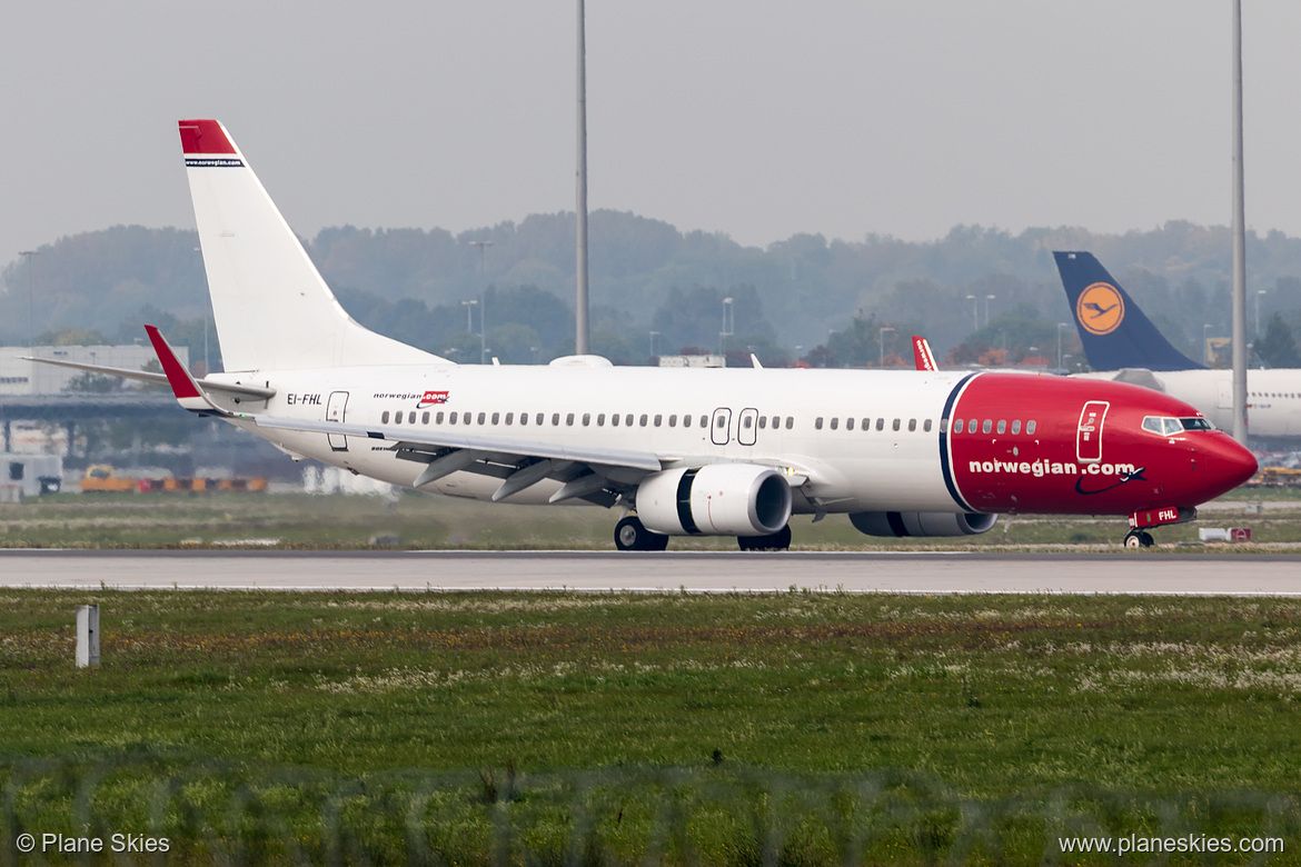 Norwegian Air International Boeing 737-800 EI-FHL at Munich International Airport (EDDM/MUC)