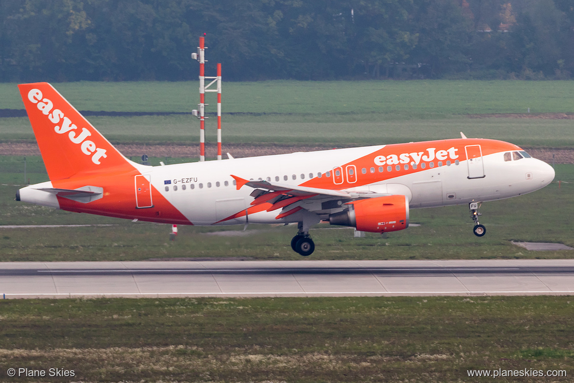 EasyJet Airbus A319-100 G-EZFU at Munich International Airport (EDDM/MUC)