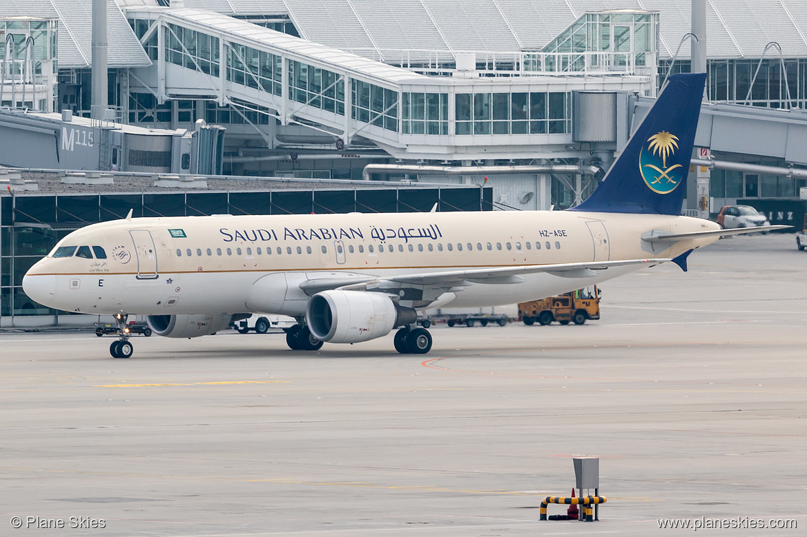 Saudia Airbus A320-200 HZ-ASE at Munich International Airport (EDDM/MUC)