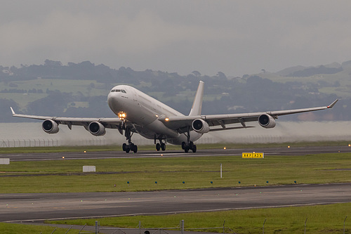 Hi Fly Malta Airbus A340-300 9H-FOX at Auckland International Airport (NZAA/AKL)