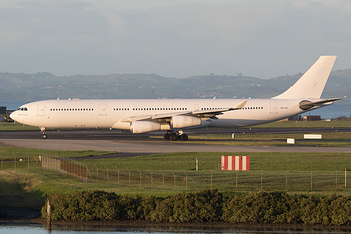 Hi Fly Malta Airbus A340-300 9H-FOX at Auckland International Airport (NZAA/AKL) Hi Fly Malta Airbus A340-300 9H-FOX at Auckland International Airport (NZAA/AKL)