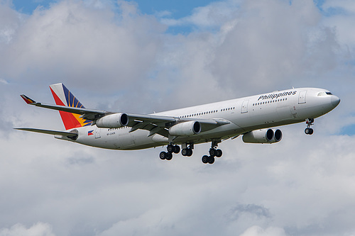 Philippine Airlines Airbus A340-300 RP-C3435 at Auckland International Airport (NZAA/AKL)
