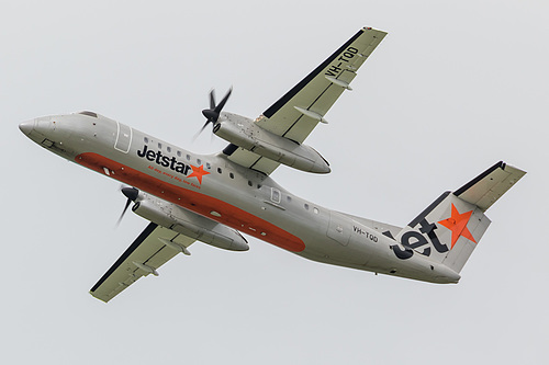 Jetstar Airways DHC Dash-8-300 VH-TQD at Auckland International Airport (NZAA/AKL) Jetstar Airways DHC Dash-8-300 VH-TQD at Auckland International Airport (NZAA/AKL)