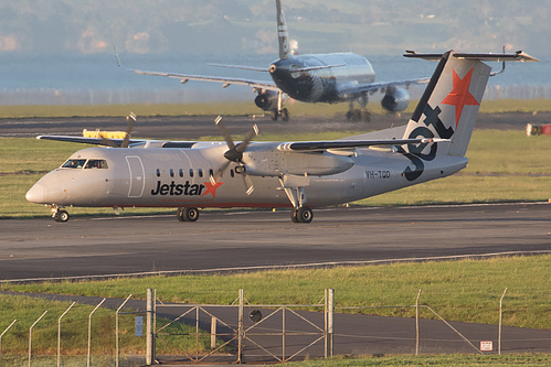 Jetstar Airways DHC Dash-8-300 VH-TQD at Auckland International Airport (NZAA/AKL) Jetstar Airways DHC Dash-8-300 VH-TQD at Auckland International Airport (NZAA/AKL)