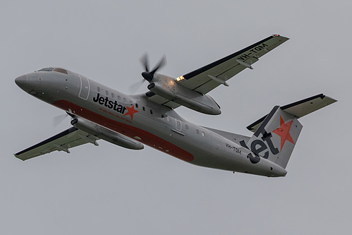 Jetstar Airways DHC Dash-8-300 VH-TQM at Auckland International Airport (NZAA/AKL) Jetstar Airways DHC Dash-8-300 VH-TQM at Auckland International Airport (NZAA/AKL)